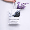 "ditch dairy, go vegan" tote bag